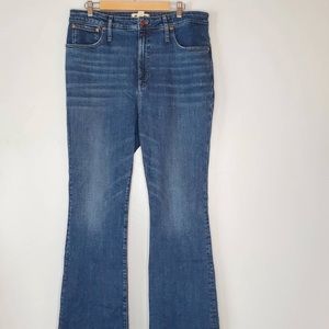 Madewell Skinny Flare Jeans Abney Wash Size 33 MB496